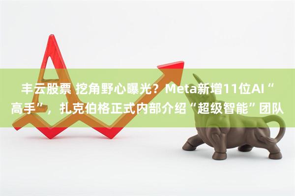 丰云股票 挖角野心曝光？Meta新增11位AI“高手”，扎克伯格正式内部介绍“超级智能”团队