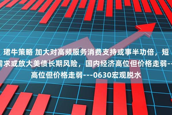 珺牛策略 加大对高频服务消费支持或事半功倍，短期“创造”美债需求或放大美债长期风险，国内经济高位但价格走弱---0630宏观脱水