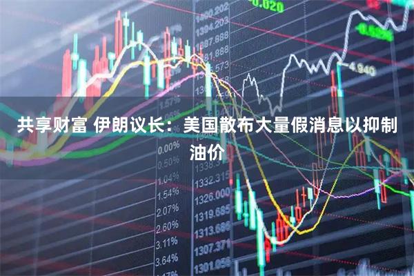 共享财富 伊朗议长:美国散布大量假消息以抑制油价